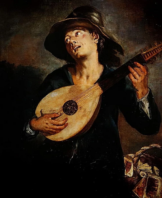 Cantante con il liuto - Musee des Beaux, Arts, Pau